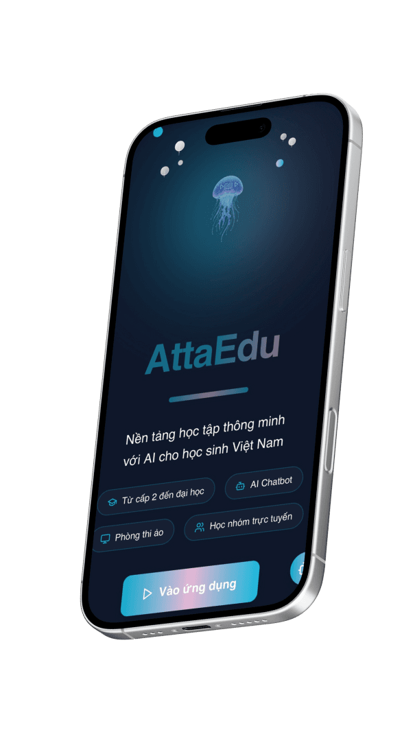 Điện thoại hiển thị AttaEdu